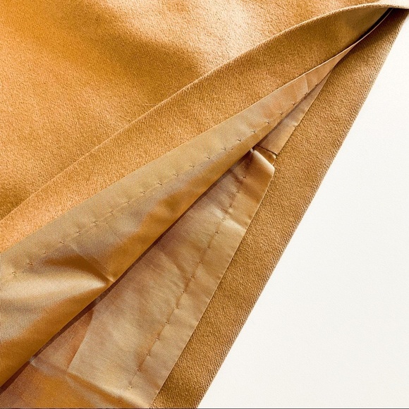 Wool PENDLETON Vintage Long Pencil Skirt In Tan Color - Picture 12 of 12